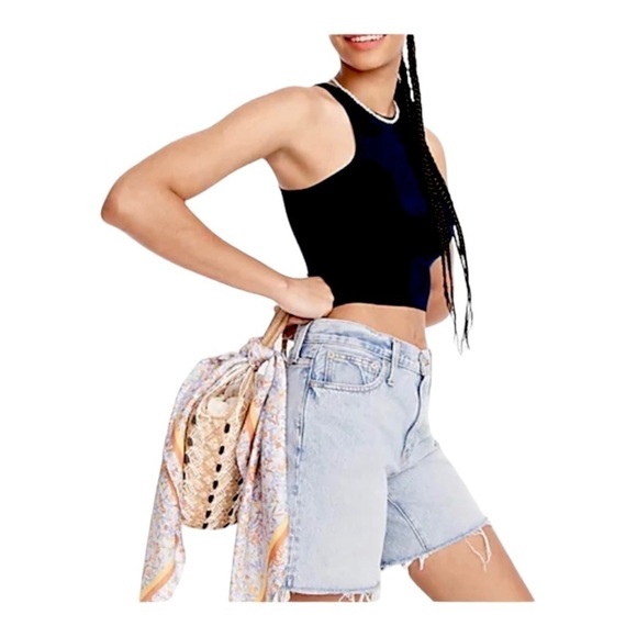 J Crew formknit high-neck cutaway tank Black NWT - Picture 2 of 5